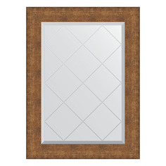 Зеркало с гравировкой в багетной раме Evoform - медная кольчуга 88 mm 67x89 cm