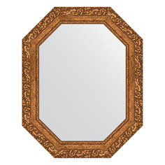 Зеркало в багетной раме Evoform - виньетка бронзовая 85 mm 60x75 cm