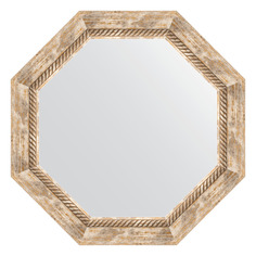 Зеркало в багетной раме Evoform - прованс с плетением 70 mm 58x58 cm