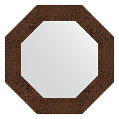 Зеркало в багетной раме Evoform - бронзовая лава 90 mm 61x61 cm