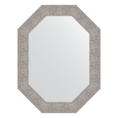Зеркало в багетной раме Evoform - чеканка серебряная 90 mm 66x86 cm
