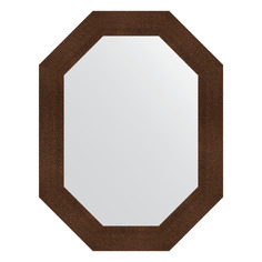 Зеркало в багетной раме Evoform - бронзовая лава 90 mm 66x86 cm
