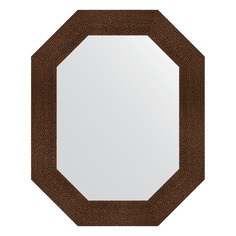 Зеркало в багетной раме Evoform - бронзовая лава 90 mm 61x76 cm