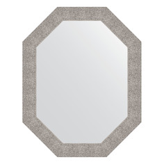 Зеркало в багетной раме Evoform - чеканка серебряная 90 mm 76x96 cm