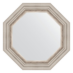 Зеркало в багетной раме Evoform - римское серебро 88 mm 61x61 cm