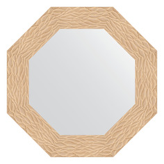 Зеркало в багетной раме Evoform - золотые дюны 90 mm 61x61 cm