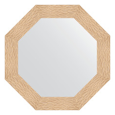 Зеркало в багетной раме Evoform - золотые дюны 90 mm 71x71 cm