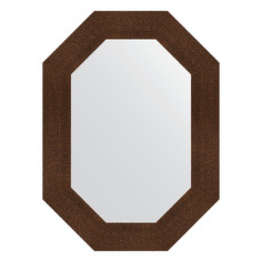 Зеркало в багетной раме Evoform - бронзовая лава 90 mm 56x76 cm