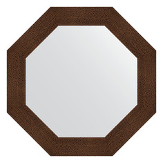 Зеркало в багетной раме Evoform - бронзовая лава 90 mm 71x71 cm