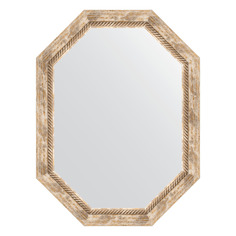 Зеркало в багетной раме Evoform - прованс с плетением 70 mm 63x83 cm