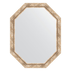 Зеркало в багетной раме Evoform - прованс с плетением 70 mm 73x93 cm