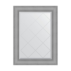 Зеркало с гравировкой в багетной раме Evoform - серебряная кольчуга 88 mm 67x89 cm