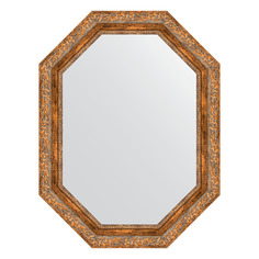 Зеркало в багетной раме Evoform - виньетка античная бронза 85 mm 65x85 cm