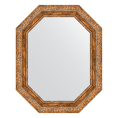 Зеркало в багетной раме Evoform - виньетка античная бронза 85 mm 60x75 cm