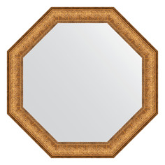 Зеркало в багетной раме Evoform - медный эльдорадо 73 mm 68x68 cm