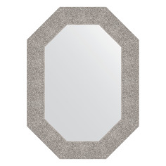 Зеркало в багетной раме Evoform - чеканка серебряная 90 mm 56x76 cm