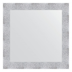 Зеркало квадратное в багетной раме Evoform - чеканка белая 70 mm 67x67 cm