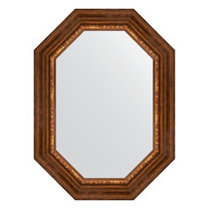 Зеркало в багетной раме Evoform - римская бронза 88 mm 56x76 cm