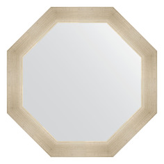 Зеркало в багетной раме Evoform - травленое серебро 59 mm 55x55 cm
