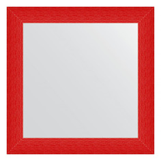 Зеркало в багетной раме Evoform - красная волна 89 mm 80x80 cm