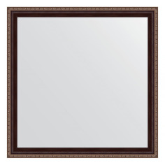 Зеркало в багетной раме Evoform - махагон с орнаментом 50 mm 73x73 cm