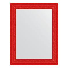 Зеркало в багетной раме Evoform - красная волна 89 mm 70x90 cm