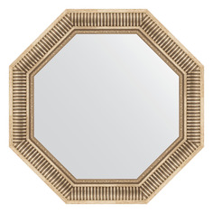 Зеркало в багетной раме Evoform - серебряный акведук 93 mm 72x72 cm