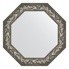 Зеркало в багетной раме Evoform - византия серебро 99 mm 73x73 cm