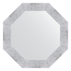 Зеркало в багетной раме Evoform - чеканка белая 70 mm 57x57 cm