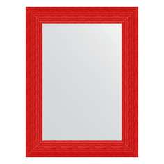 Зеркало в багетной раме Evoform - красная волна 89 mm 60x80 cm