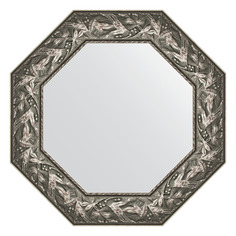 Зеркало в багетной раме Evoform - византия серебро 99 mm 63x63 cm
