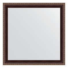 Зеркало в багетной раме Evoform - махагон с орнаментом 50 mm 63x63 cm