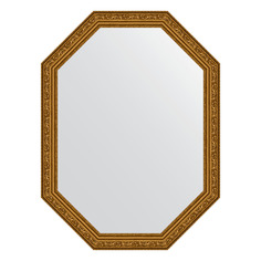 Зеркало в багетной раме Evoform - виньетка состаренное золото 56 mm 60x80 cm
