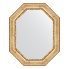 Зеркало в багетной раме Evoform - состаренное серебро с орнаментом 120 mm 82x102 cm