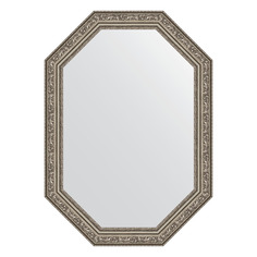 Зеркало в багетной раме Evoform - виньетка состаренное серебро 56 mm 50x70 cm