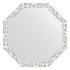 Зеркало в багетной раме Evoform - чеканка белая 46 mm 63x63 cm