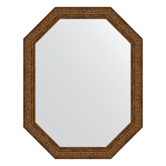 Зеркало в багетной раме Evoform - виньетка состаренная бронза 56 mm 55x70 cm