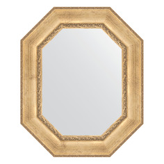 Зеркало в багетной раме Evoform - состаренное серебро с орнаментом 120 mm 67x82 cm