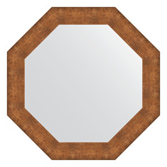 Зеркало в багетной раме Evoform - медная кольчуга 88 mm 77x77 cm