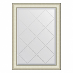 Зеркало в багетной раме Evoform Exclusive-G белая кожа 74х102 см (BX 4569)