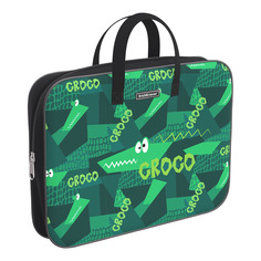 Папка текстильная на молнии Erich Krause Real Croco с ручками A4+