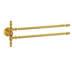 Держатель для полотенца Boheme Imperiale золотой 42х6,5х16,5 см