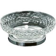 Мыльница Boheme Murano Cristal серебряная 11,5х11,5х4,6 см