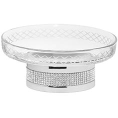 Мыльница Boheme Royal Cristal серебряная 10,8х10,8х5,5 см