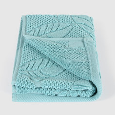 Полотенце Cleanelly Листья голубое 30х60 см