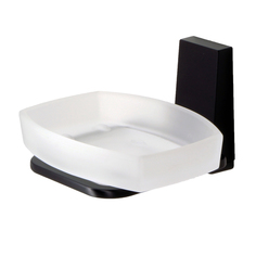 Мыльница Wasserkraft Abens чёрная 11х10,5х7 см