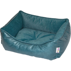 Лежак для животных Foxie Leather 52x41x10 см изумрудно-зеленый