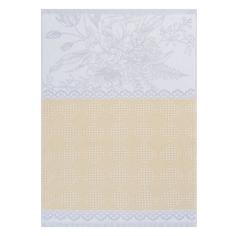 Кухонное полотенце Cleanelly Bouquet белое с жёлтым 50х70 см (ПЦ-560-4840)