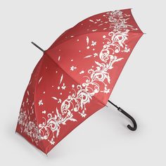 Зонт-трость Susino полуавтоматический красный 58 см