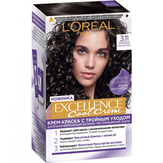 Краска для волос Loreal Сool creme 3.11 темный каштан 190 мл